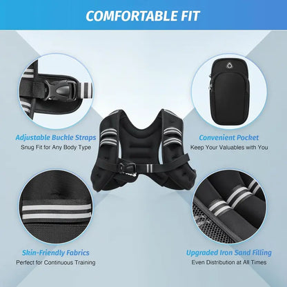 Weighted Vest-6lb Rucking vest