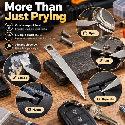 🔑 Pocket Pry Bar – Compact EDC Keychain Tool for Everyday Tasks