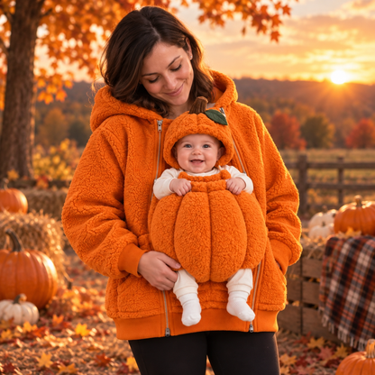 🎃 Mom & Baby Pumpkin Hoodie – Cozy Matching Fall Outfit for Halloween & Autumn Moments
