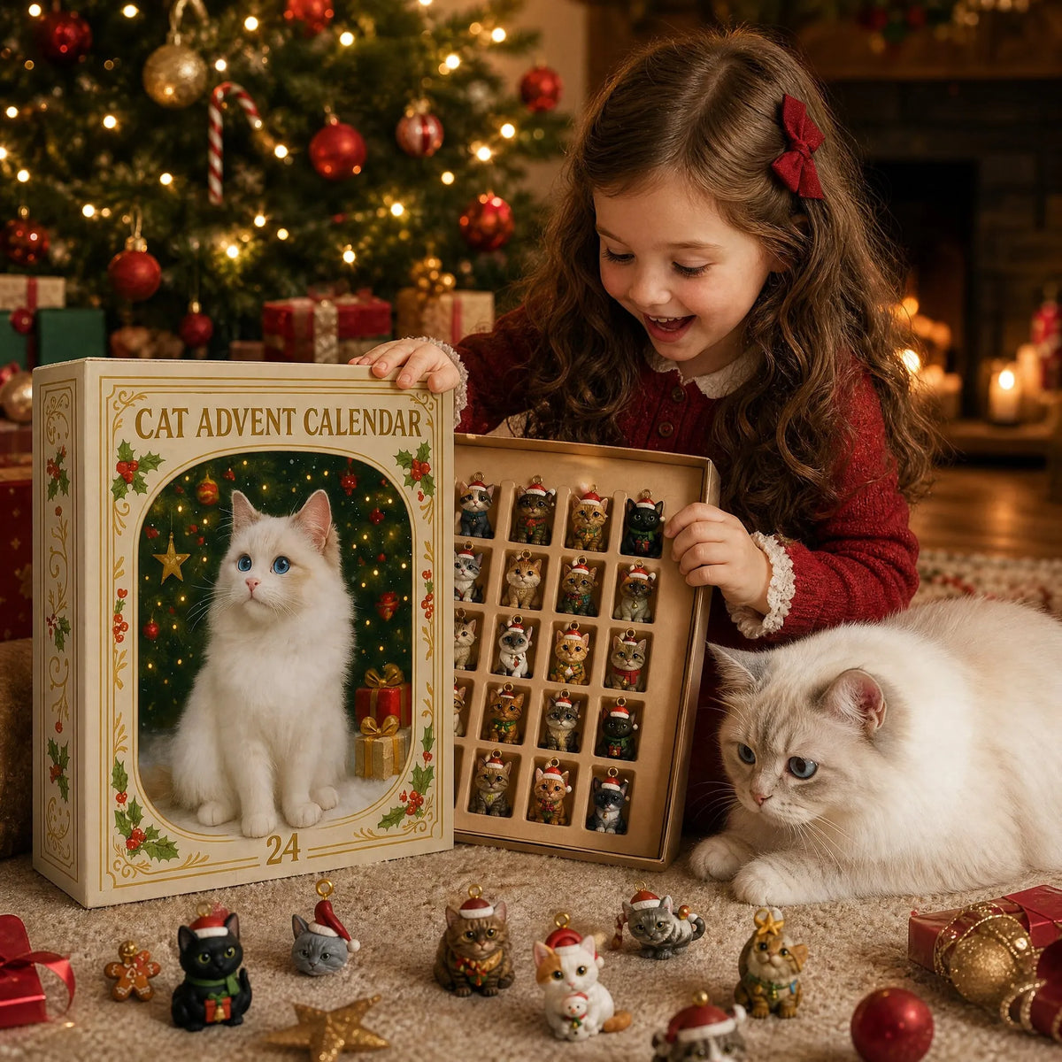 🎄💥Advent Calendar 2026 Cat Advent Calendar - Giftfor Adults Friends CatOwners and Lovers Christmas Holiday Countdown Gift🐈