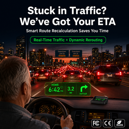 💡 No complicated wiring! Plug and play GPS HUD speedometer for any car.