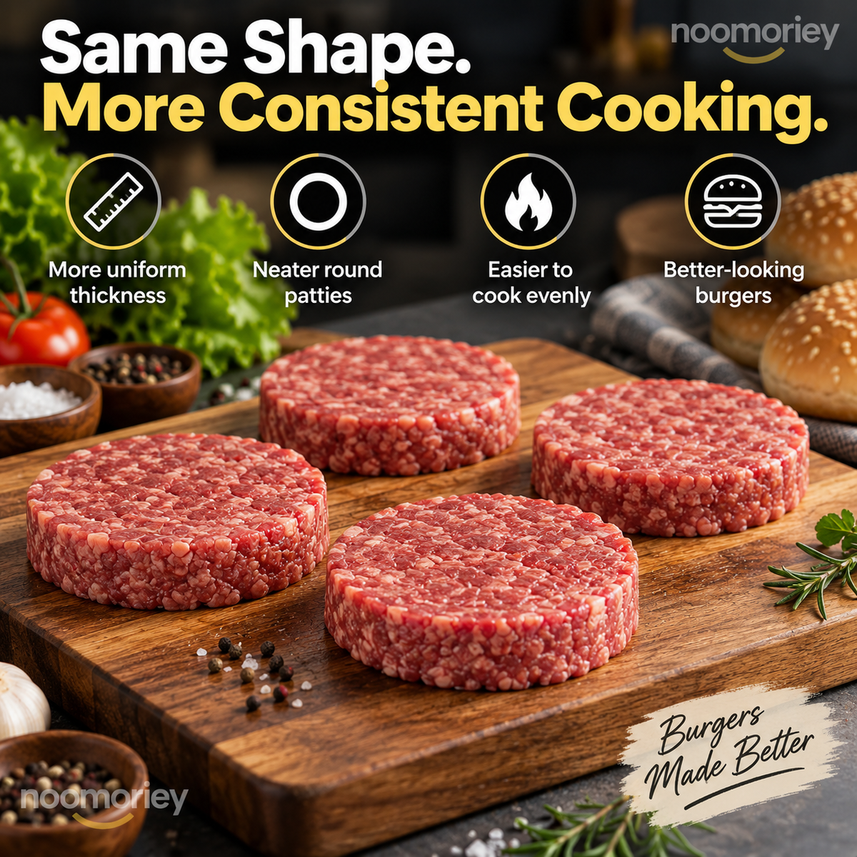 🍔 EasyPress Hamburger Patty Maker