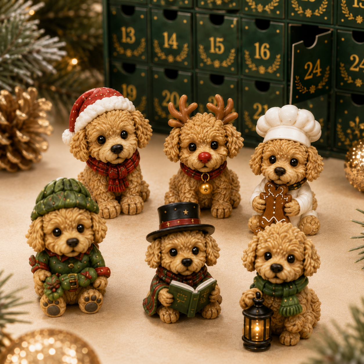 🐶 24 Days of Christmas Teddy Dog Magic Advent Calendar – 24 Collectible Holiday Puppy Surprises