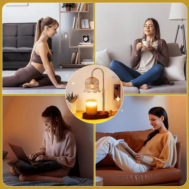 Modern Metal Candle Warmer Lamp