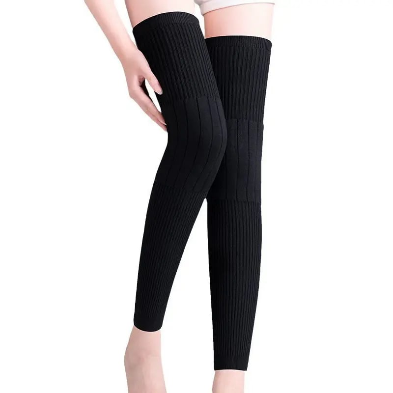 ❄️ Fleece Knee Warmers – Extended Thermal Knee Sleeves for Men & Women with Non-Slip Fit