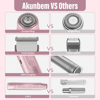 🎁Mother's Day-49%OFF🪒2-in-1 Electric Shaver for Women