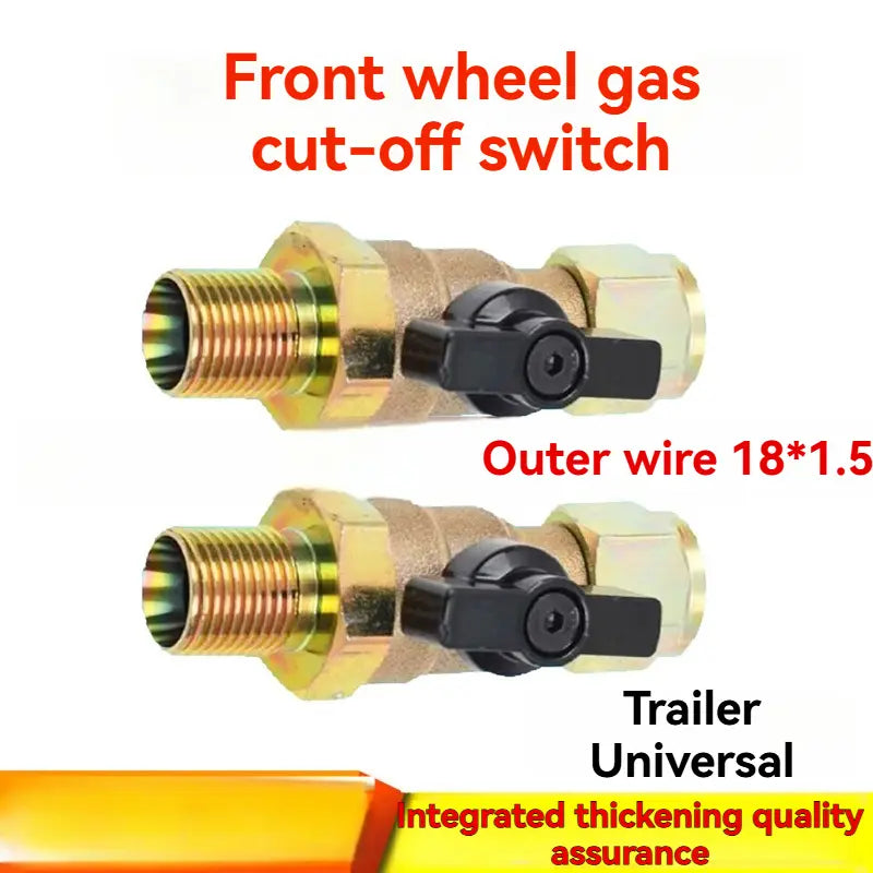 Solid Brass Front Air Brake Cut Off Valve