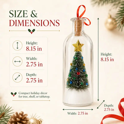 Recordable Christmas Message in a Bottle Ornament