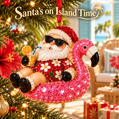 🎅 Santa’s Off-Duty Christmas Ornaments – 8 Funny Holiday Keepsake Designs💪🏄