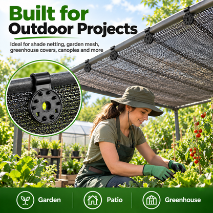 ✨ Heavy Duty Shade Cloth Clips – 50PCS Shade Net Fasteners