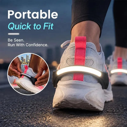 👟 LED Heel Lights for Shoes | Clip-On Running & Walking Visibility Lights, 5 Colors