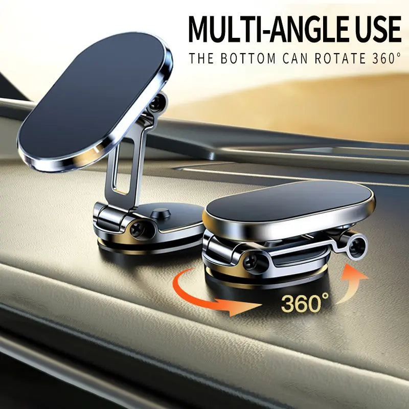 Foldable Metal Magnetic Car Phone Holder