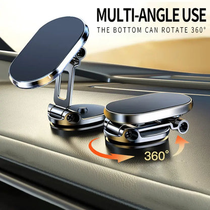 Foldable Metal Magnetic Car Phone Holder