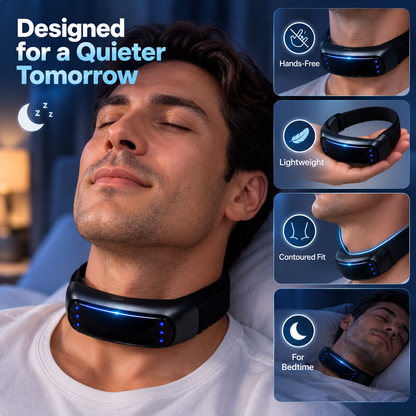 SnoreLess™ Neck Wearable – Simple Bedtime Snoring Support