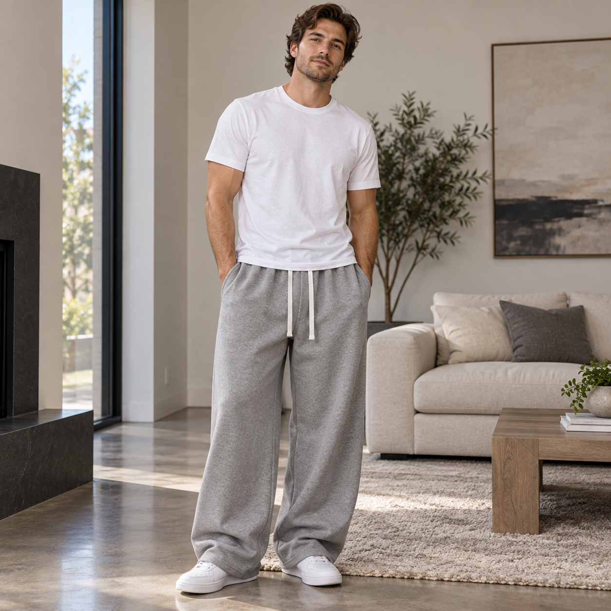 4-Pack  Ultra-Soft Wide-Leg Sweatpants