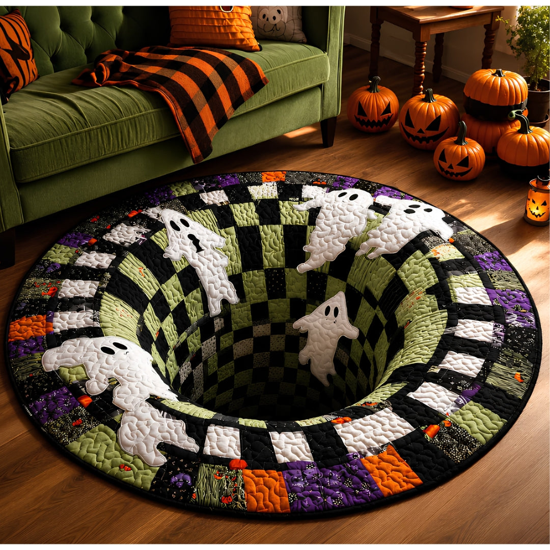 👻 3D Vortex Round Rug- Halloween Room Decor