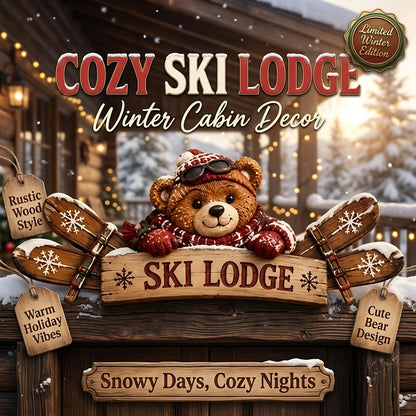 6 Styles Door Topper Collection ❄️🎿 | Rustic Winter Mountain Cabin Door Frame Decor, Christmas Above-Door Wall Sign, Seasonal Porch Home Ornament