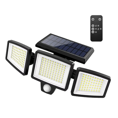 💡Outdoor  Solar 3 Heads Led Wall Lamp Street Lights