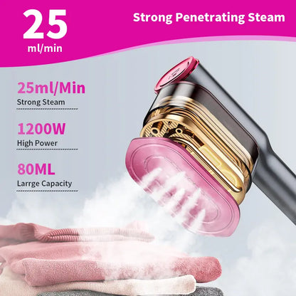 2026 Upgrade Garment Steamer for Clothes, Portable Travel Clothing Steamer Iron