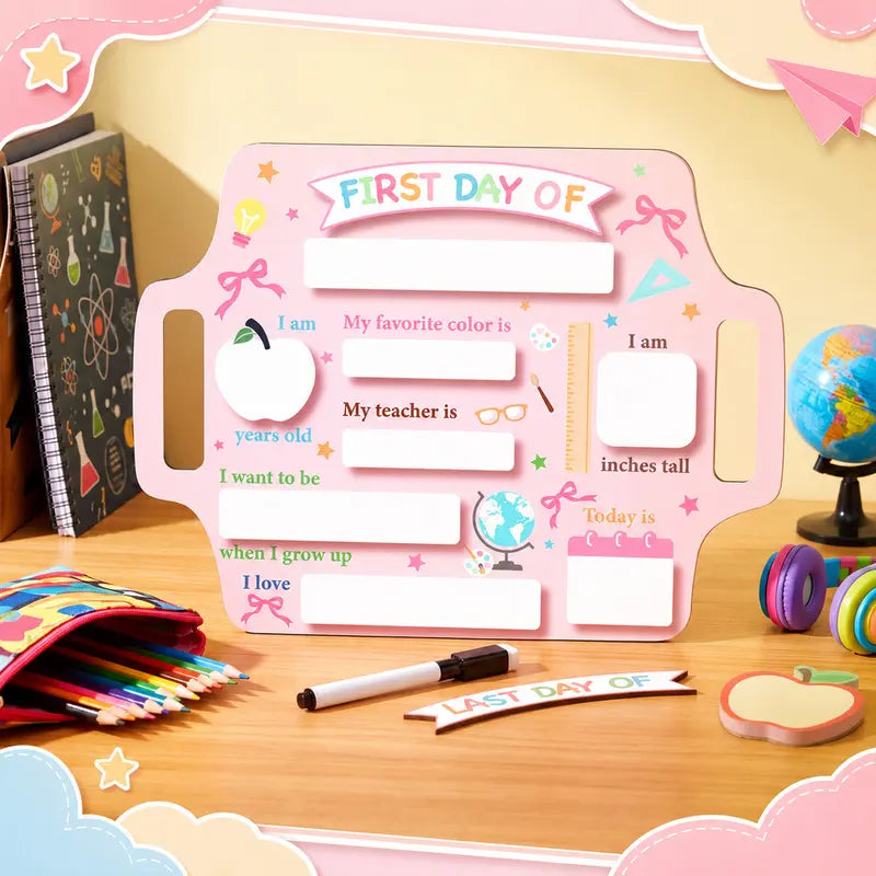 First Day of School Sign Reusable Back