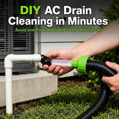 ❄️ 50% OFF Universal AC Drain Line Cleaner – Wet/Dry Vac Adapter for Fast Clog Removal