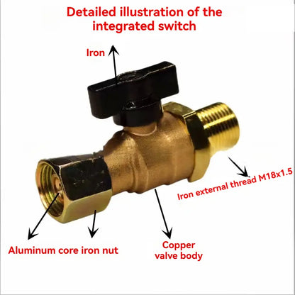 Solid Brass Front Air Brake Cut Off Valve