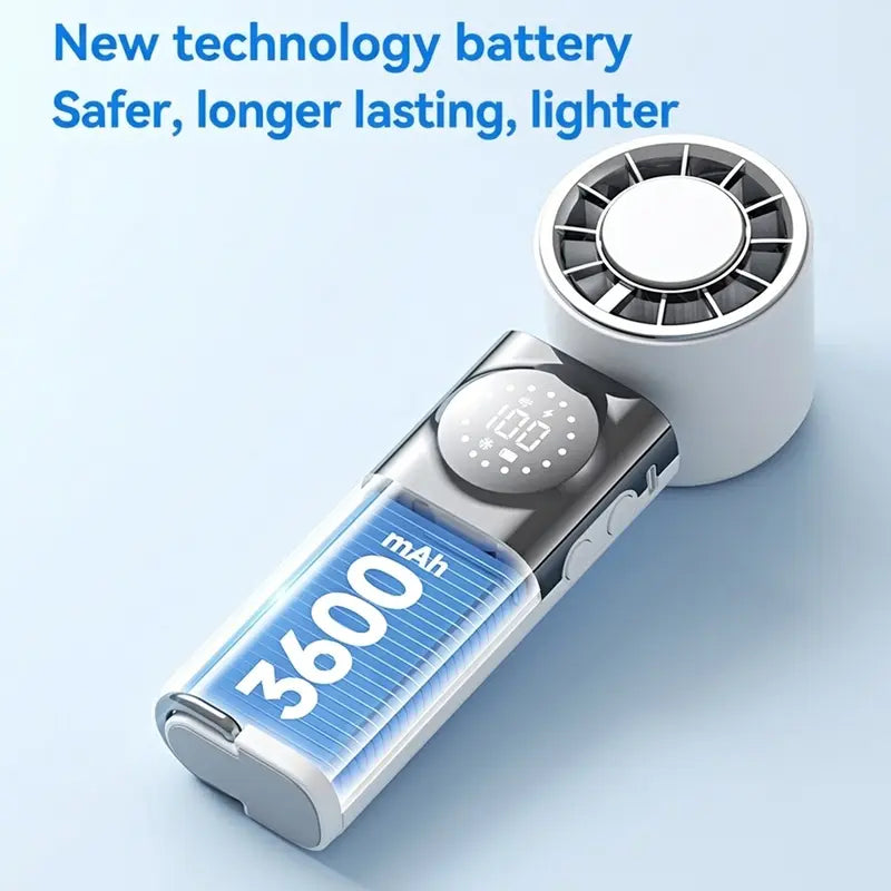 7-in-1 Portable Cooling Fan with Emergency Phone Charger Power Bank