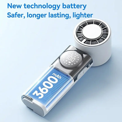 7-in-1 Portable Cooling Fan with Emergency Phone Charger Power Bank