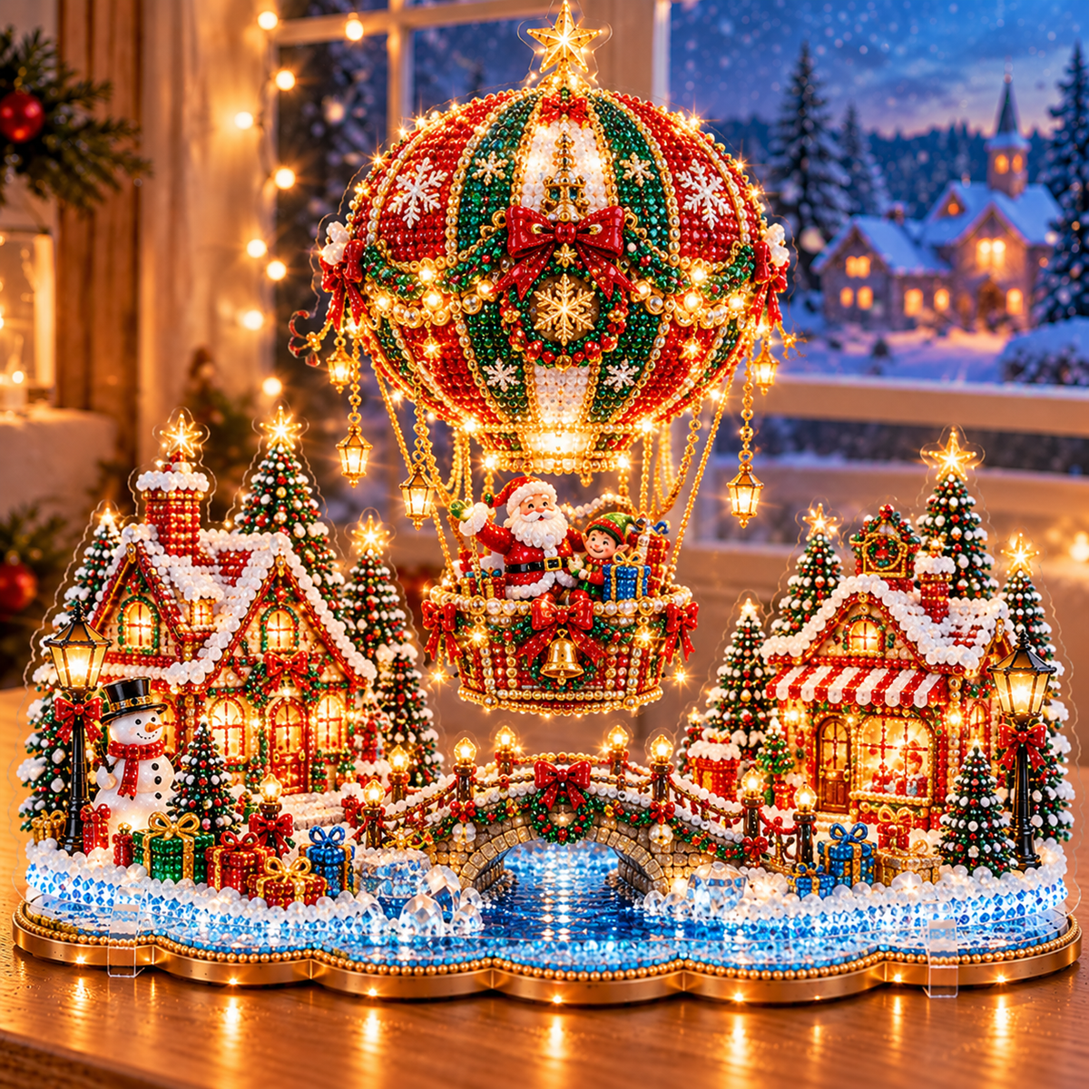 🎄Relaxing & Beginner-Friendly-❤️ DIY Christmas Village Diamond Art