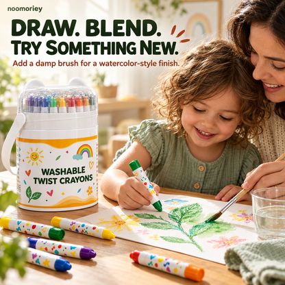 Noomoriey™ Washable Twist Crayons