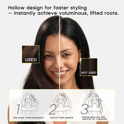 Anti-Static Hollow Round Bristle Brush - Massaging Design💇‍♀️✨