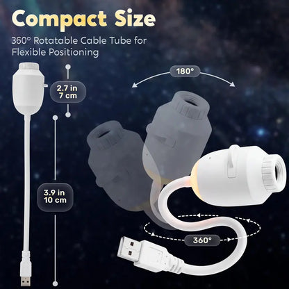 2-in-1 Starry Sky Projector Night Light