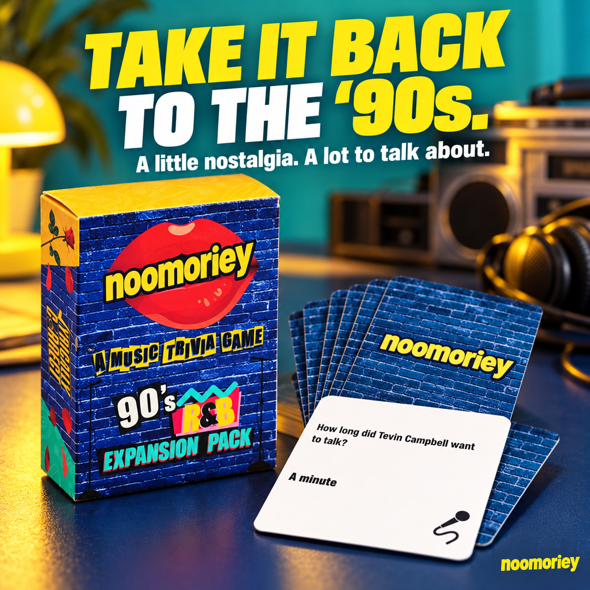 90s R&B Music Trivia Card Game – Nostalgic Party Game for Music Lovers