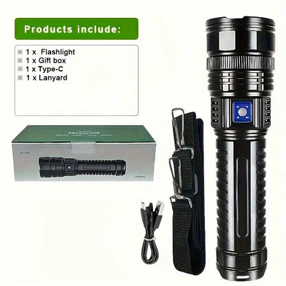 2-in-1 Portable Strong Flashlight Power Bank