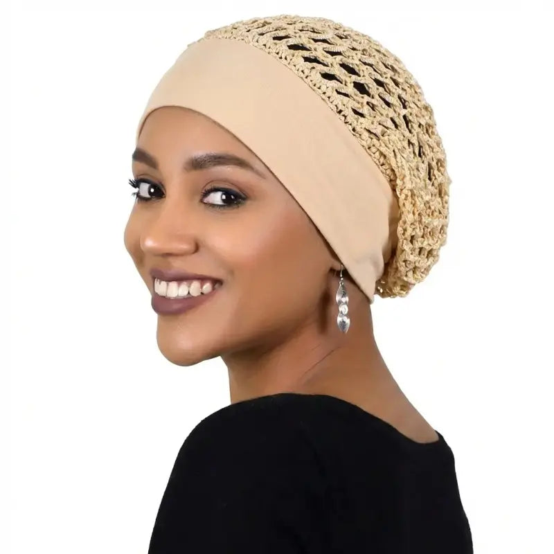 3-Piece Stretchy Wide-Edge Sleeping Cap Set