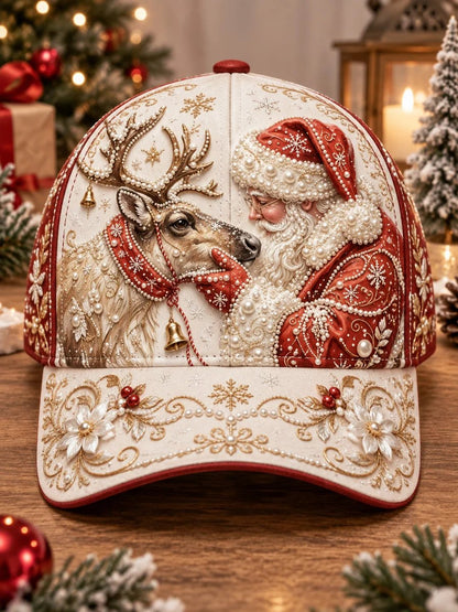⏳ Last Day 49% OFF – 🧢🎄 Premium Christmas Embroidered Baseball Cap | Festive Design, Adjustable Fit & Holiday Comfort