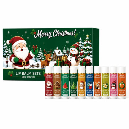 🎄💋Christmas Moisturizing Lip Balm Set – Hydrating, Long-Lasting, Perfect Holiday Gift