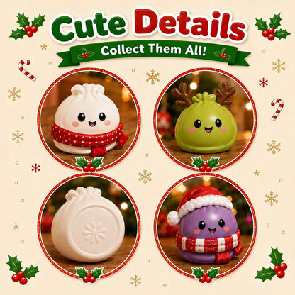 🎄 2026 Christmas Advent Calendar: Mini Dumpling Squishies, 24 Days of Squishy Stress Relief 🥟✨