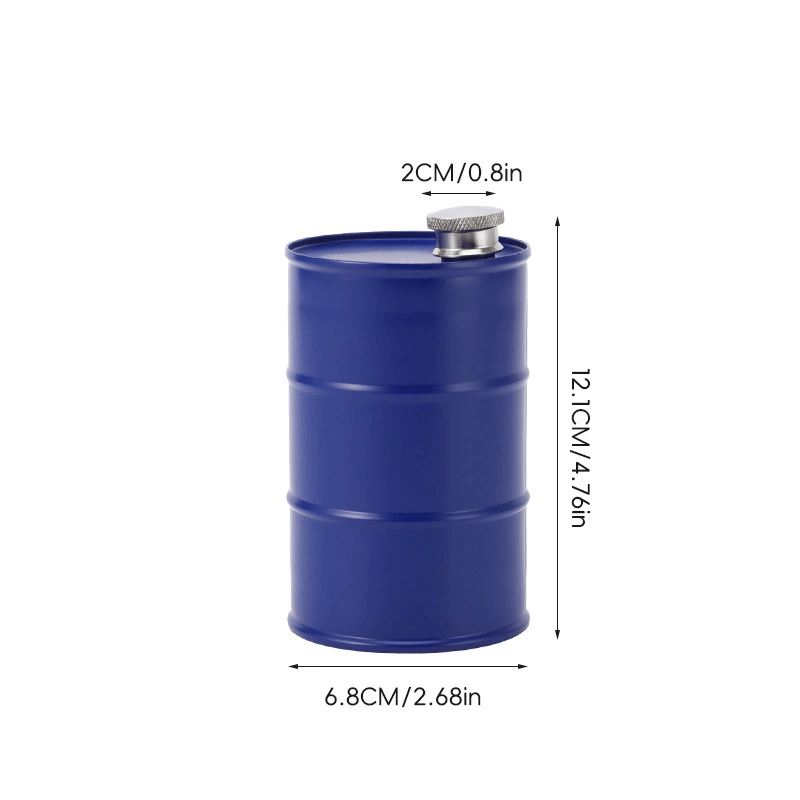350ml/750ml Oil Drum Anti-rust Leak-proof No Odor Portable Wine Storage🛢Food Grade Camping Whisky Flagon Wine Jug Camping Supplies