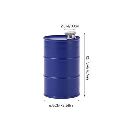 350ml/750ml Oil Drum Anti-rust Leak-proof No Odor Portable Wine Storage🛢Food Grade Camping Whisky Flagon Wine Jug Camping Supplies