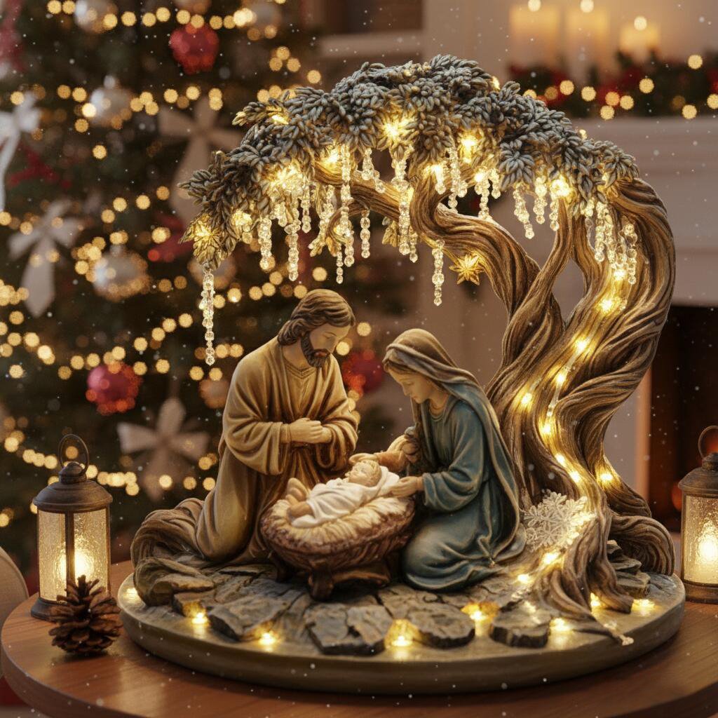 ⚡️FLASH SALE 70% OFF - 🎄🎁Christmas Nativity Scene Decorative Figurine