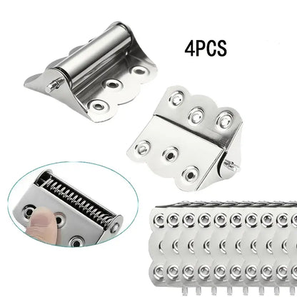 4 Pcs Spring Loaded Hinges Stainless Steel Self Closing Screen Door Hinges