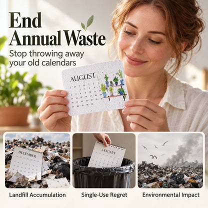 🌱 2027 Plantable Seed Calendar – Grow Flowers, Herbs & New Memories Month by Month