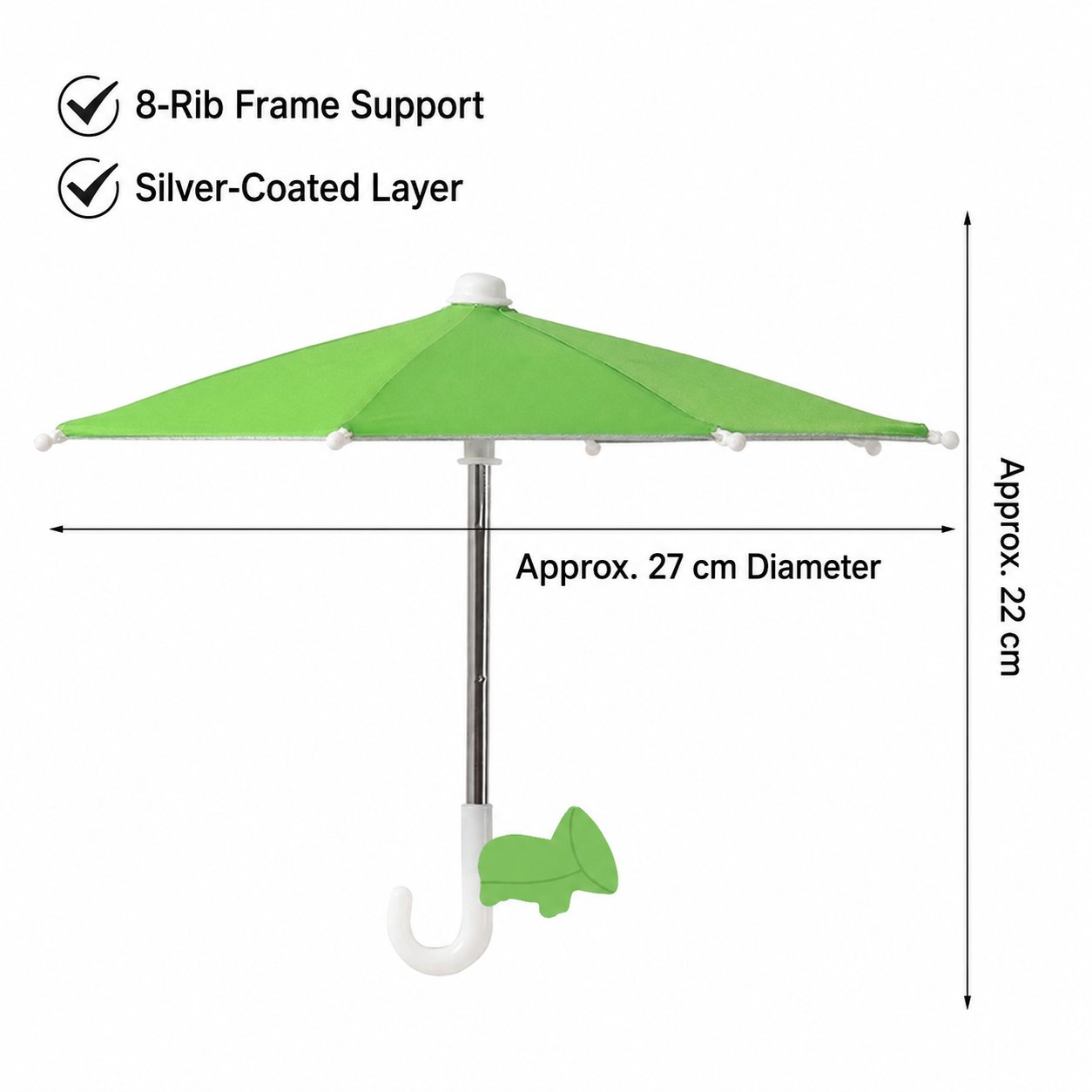 BUY 3 FREE SHIPPING✨Mini Sun/Rain Umbrella for Motorcycle & Bicycle Phone MountShade Your Screen. Save Your Battery.
