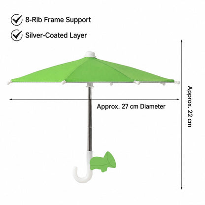 BUY 3 FREE SHIPPING✨Mini Sun/Rain Umbrella for Motorcycle & Bicycle Phone MountShade Your Screen. Save Your Battery.