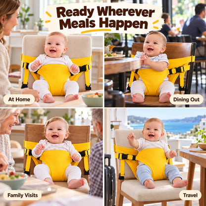 Portable baby chair harness
