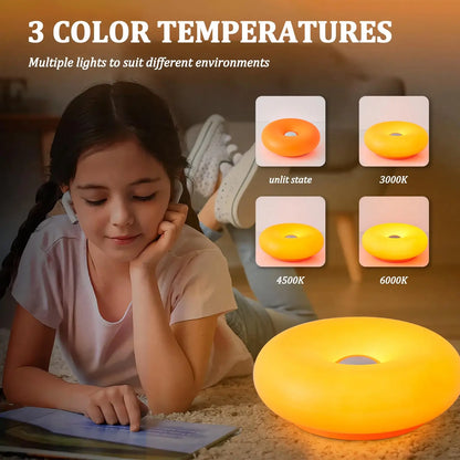 Aesthetic Doughnut LED Night Lamp – Cozy Warm Ambient Light