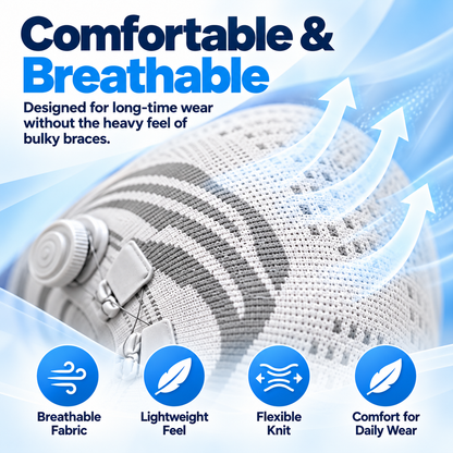 🦵 Adjustable Knee Support Brace – Compression & Stability for Everyday Movement