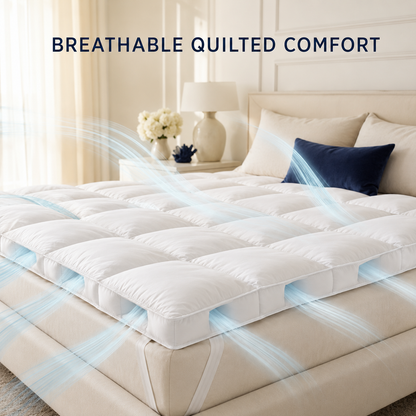 ☁️1000GSM Extra Thick Premium Quilted Mattress Topper