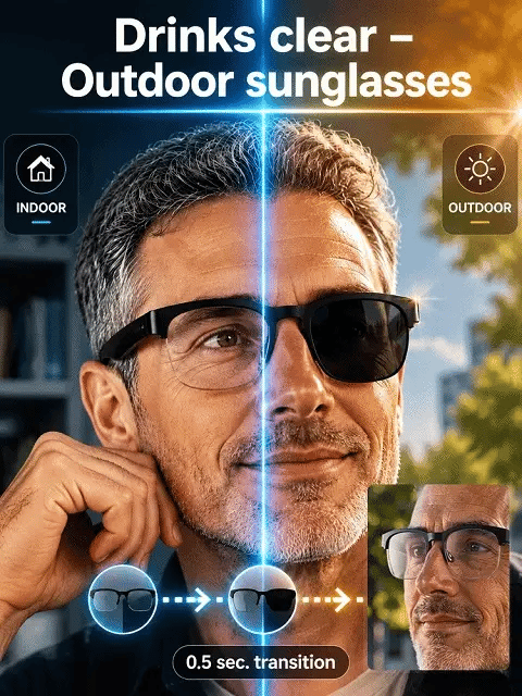 🚀 AI-Powered Smart Translation Bluetooth Glasses with 4K POV Camera 🌐
